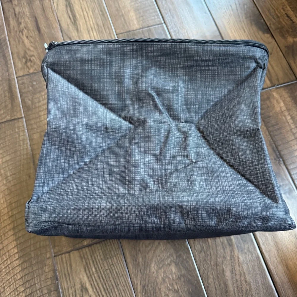 Gray Insulated Lunch Cooler Bag - Compact Carry Tote